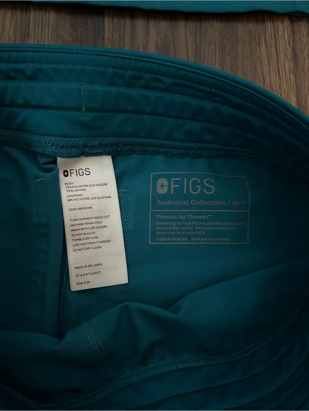 Figs Teal Scrub Set - Picture 3 of 7